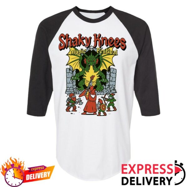 kenny Shaky Knees Festival Merch Dragon Raglan Lineup Tee1