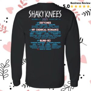 kenny Shaky Knees Festival Merch Shockwave Long Sleeve Lineup Tee kenny Shaky Knees Festival Merch Shockwave Long Sleeve Lineup Tee
