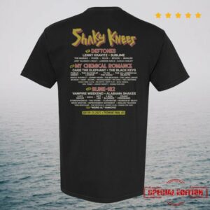 kenny Shaky Knees Festival Merch Skeleton Punk Lineup Tee