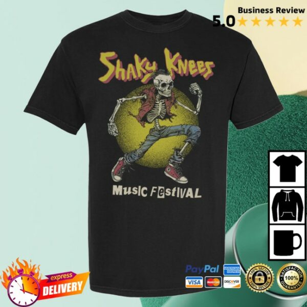 kenny Shaky Knees Festival Merch Skeleton Punk Lineup Tee1