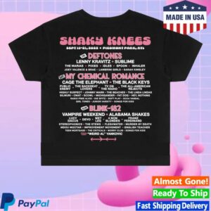 kenny Shaky Knees Festival Merch Store Womens Bunny Lineup Tee kenny Shaky Knees Festival Merch Store Womens Bunny Lineup Tee