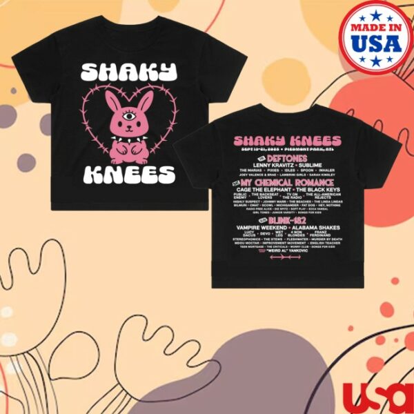 kenny Shaky Knees Festival Merch Store Womens Bunny Lineup Teess