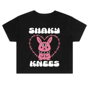 kenny Shaky Knees Festival Merch Womens Bunny Lineup Crop Tee0