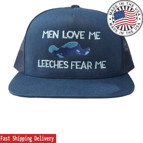 kenny Shark Robot Merch Store Men Love Me Leeches Fear Me Trucker Hat