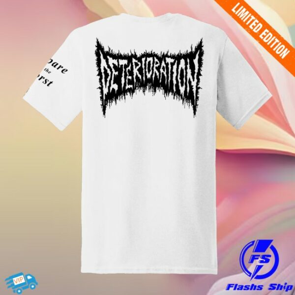 kenny Shattered Dreams Productions Merch Store Deterioration Prepare For The Worst White Shirts