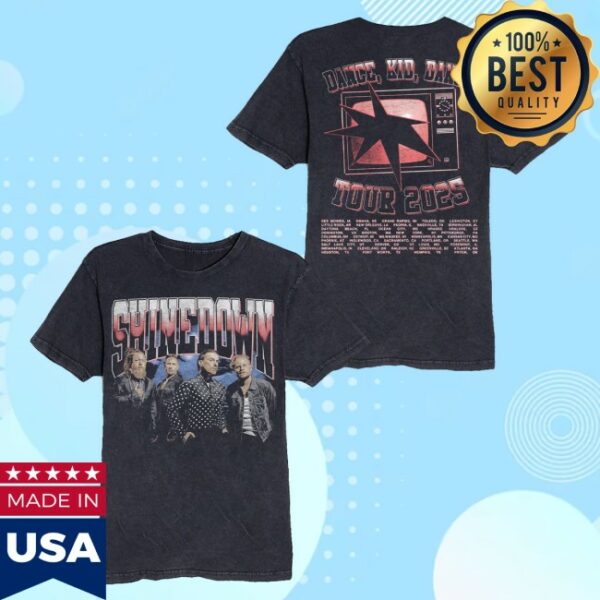 kenny Shinedown Merch Dance Kid Dance Tour Photo Shirt0