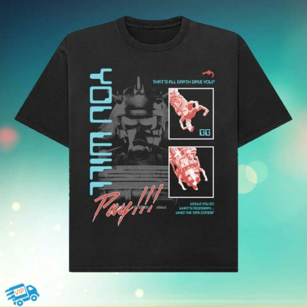 kenny Skibidi Toilet Merch Shop Store Juggernaut You Will Pay Unisex Shirt