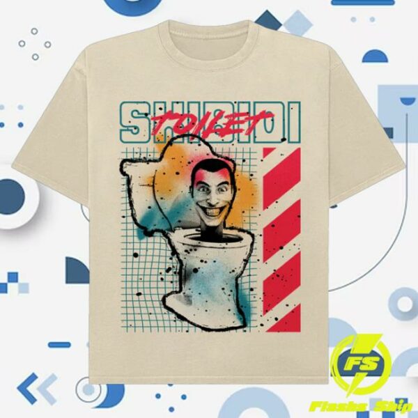 kenny Skibidi Toilet Merch Shop Store Splatter Paint Toilet Unisex Tee