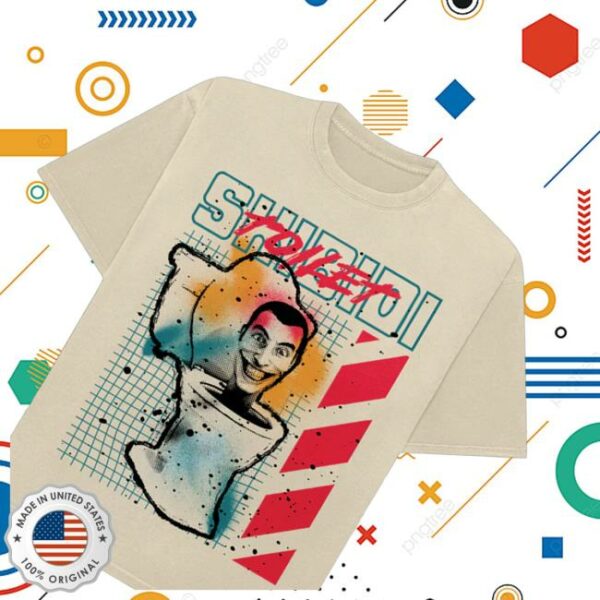 kenny Skibidi Toilet Merch Shop Store Splatter Paint Toilet Unisex Teew