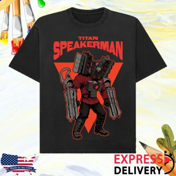 kenny Skibidi Toilet Merch Store Titan Spearkerman Illustration Tee 1