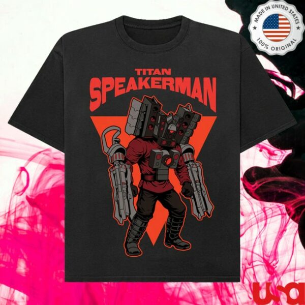 kenny Skibidi Toilet Merch Titan Spearkerman Illustration Unisex Tee