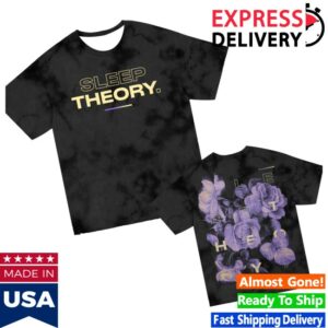kenny Sleep Theory Merch Floral Shirt Crystal Black Dye0