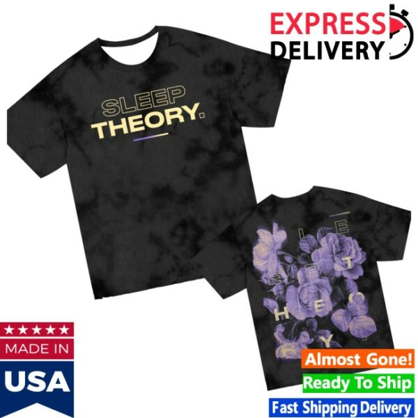 kenny Sleep Theory Merch Floral Shirt Crystal Black Dye0