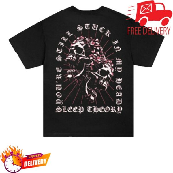 kenny Sleep Theory Merch Store Dual Skulls Shirt Blacks