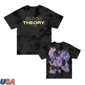 kenny Sleep Theory Merch Store Floral Shirt Crystal Black Dye