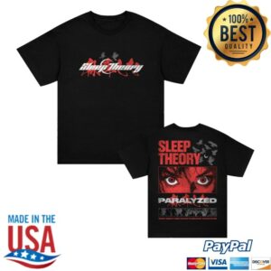 kenny Sleep Theory Merch Store Paralyzed Anime Shirt Black