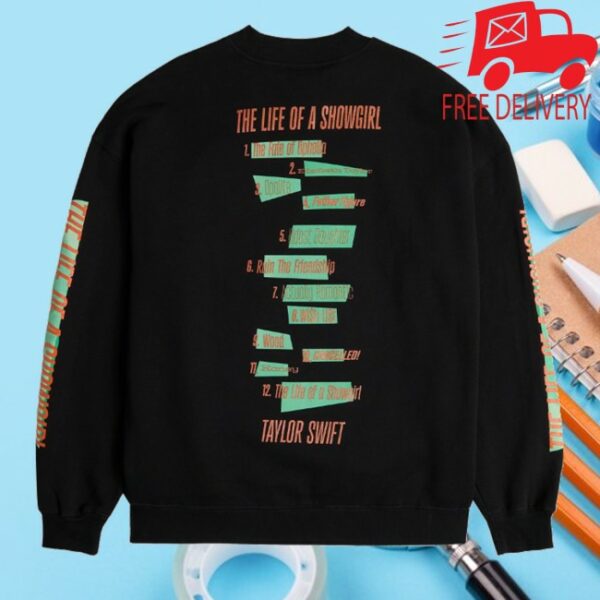kenny Taylor Swift Merch Store The Life Of A Showgirl Crewnecks