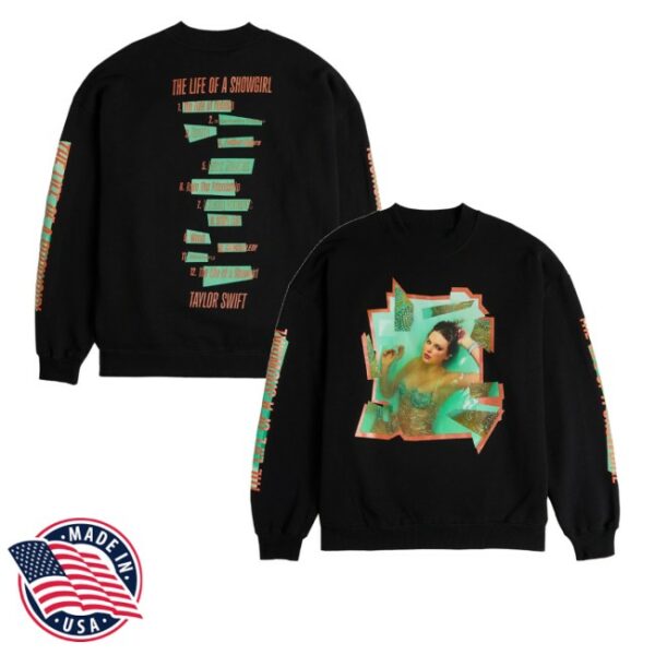 kenny Taylor Swift Merch Store The Life Of A Showgirl Crewneckss