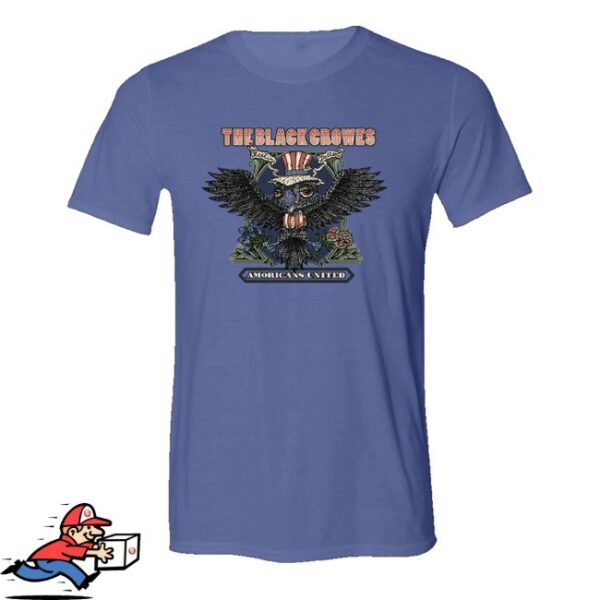 kenny The Black Crowes Merch Store Amoricans United Blue Shirt