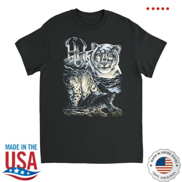kenny The Hu Official Merch Store Snow Leopard Collage Shirt