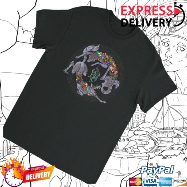 kenny The Hu Official Merch Store Wolf Circle Emblem Shirts