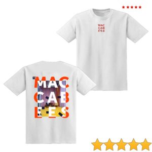kenny The Maccabees Merch The Maccabees 2025 Tour White Shirt0