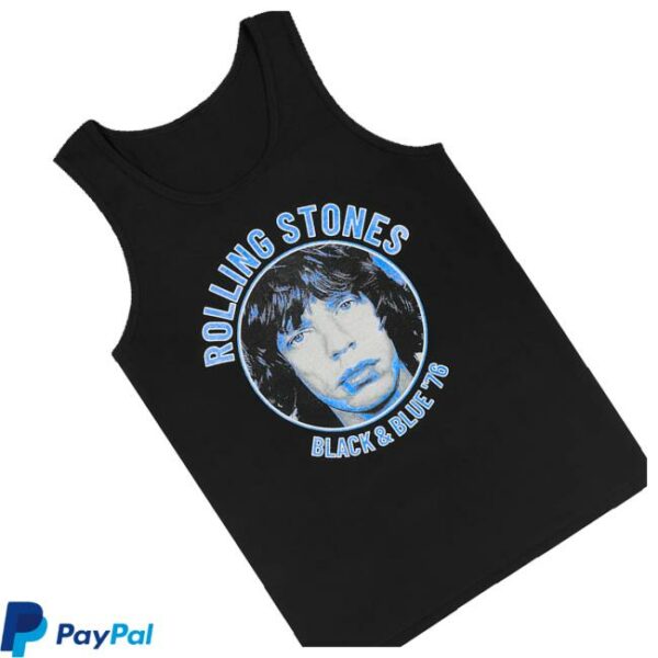 kenny The Rolling Stones Merch Shop Store Black And Blue Mick Jagger Tank Tops