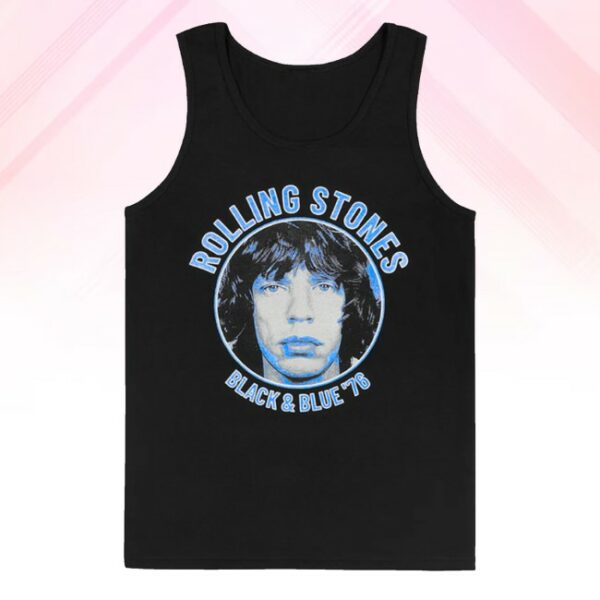 kenny The Rolling Stones Shop Merch Store Black And Blue Mick Jagger Tank Top