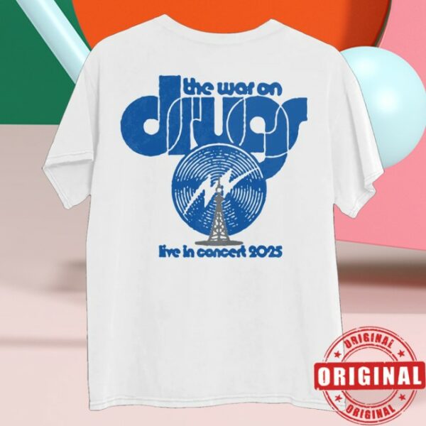 kenny The War On Drugs Store Merch Live 2025 White Shirt