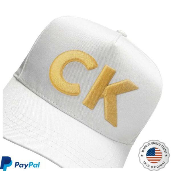 kenny Tpusa Merch Shop Charlie Kirk Ck Gold Puff White Hatss