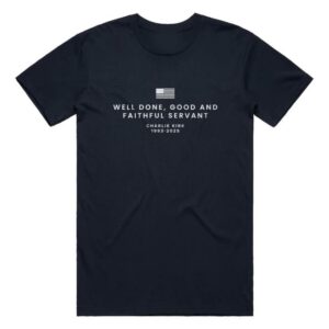 kenny Tpusa Merch Shop Charlie Kirk Faithful Servant Memorial Shirt
