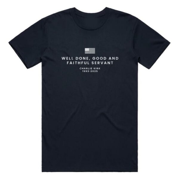 kenny Tpusa Merch Shop Charlie Kirk Faithful Servant Memorial Shirt