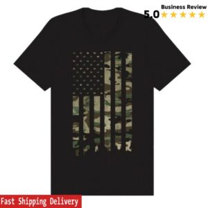 kenny Tracy Lawrence Merch Store Black Camo Flag Shirt