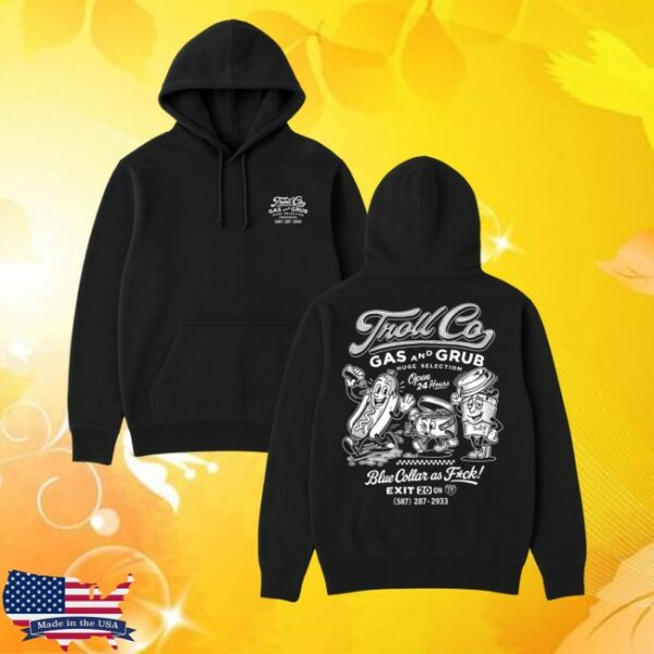 kenny Troll Co Clothing Merch Store Mens Gas And Grub Hoodiess