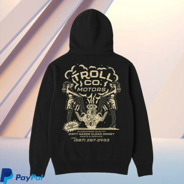 kenny Troll Co Clothing Merch Store Mens Troll Co Motors Hoodies