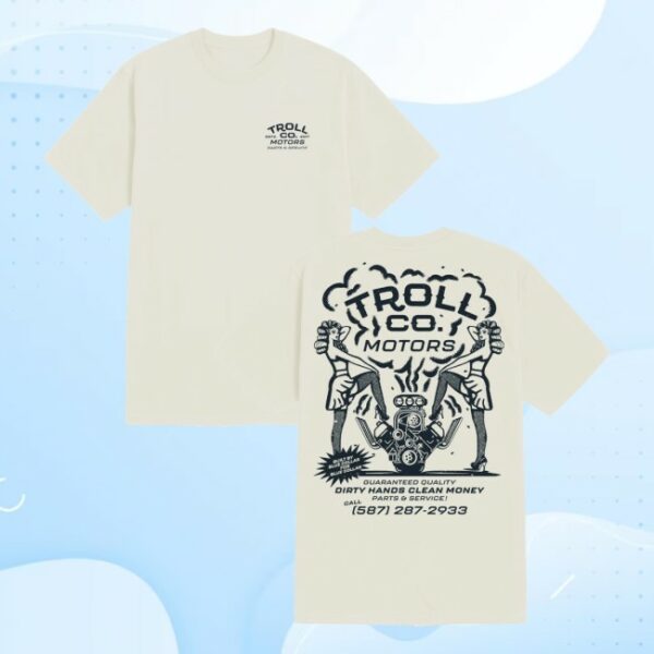 kenny Troll Co Clothing Merch Store Mens Troll Co Motors Shirtss