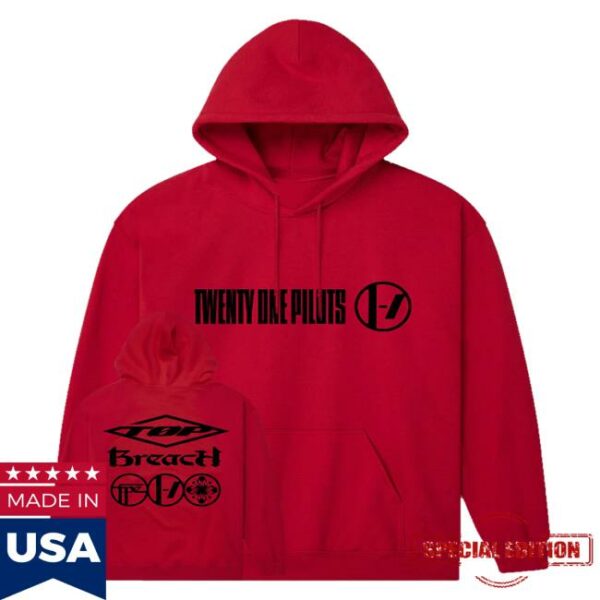 kenny Twenty One Pilots Breach Red Hoodie