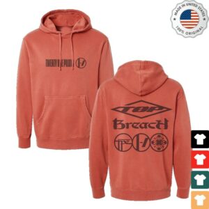 kenny Twenty One Pilots Merch Store Breach Red Hoodie