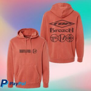 kenny Twenty One Pilots Merch Twenty One Pilots Breach Red Hoodie1