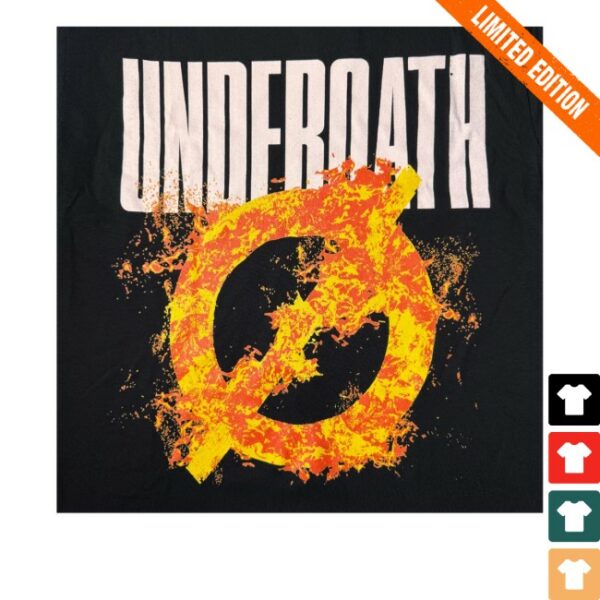 kenny Twisted Thread Merch Store Underoath Symbol On Fire Black Shirts