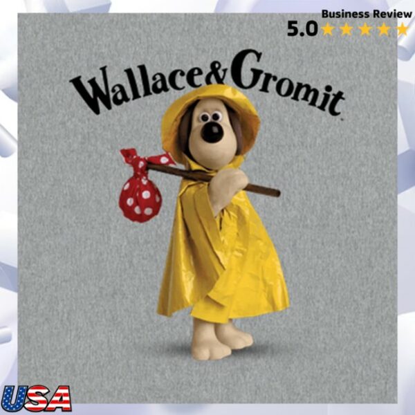 kenny Wallace And Gromit Store Gromit In The Rain Oversized Jumper1