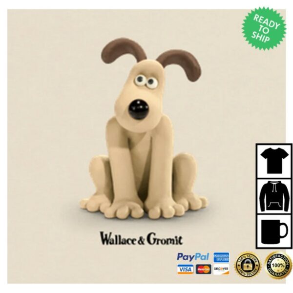 kenny Wallace And Gromit Store Gromit Sitting Oversized Jumper1