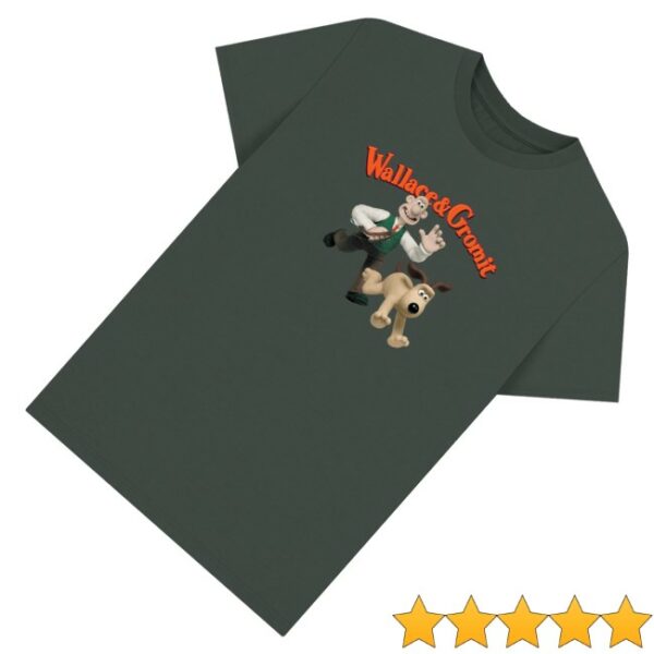 kenny Wallace And Gromit Store Wallace Gromit On The Run Shirt0