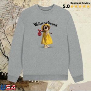 kenny Wallace Gromit Merch Store Gromit In The Rain Sweatshirt