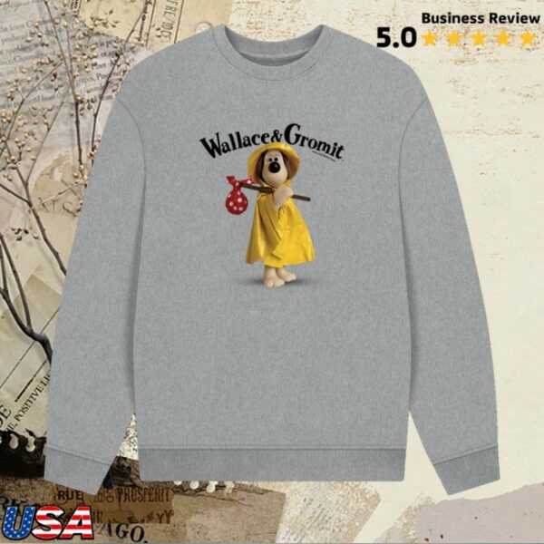 kenny Wallace Gromit Merch Store Gromit In The Rain Sweatshirt