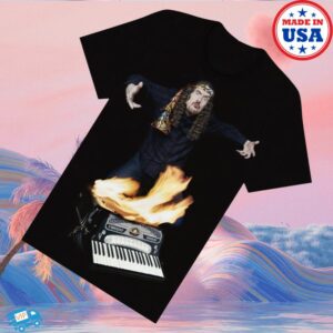 kenny Weird Al Yankovic Merch Accordion On Fire Shirt1