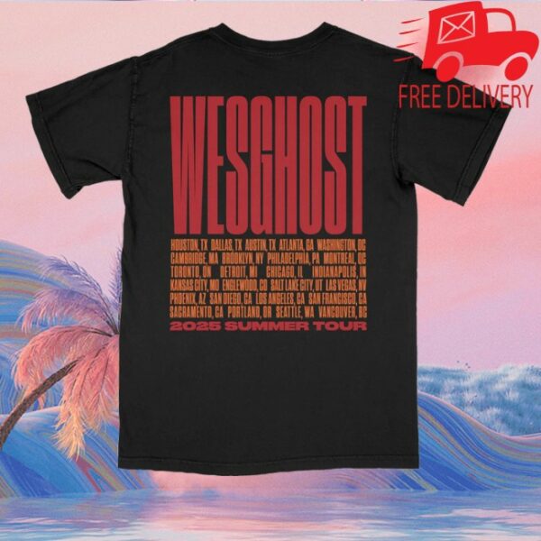 kenny Wesghost Store Merch Summer 2025 Tour Shirt
