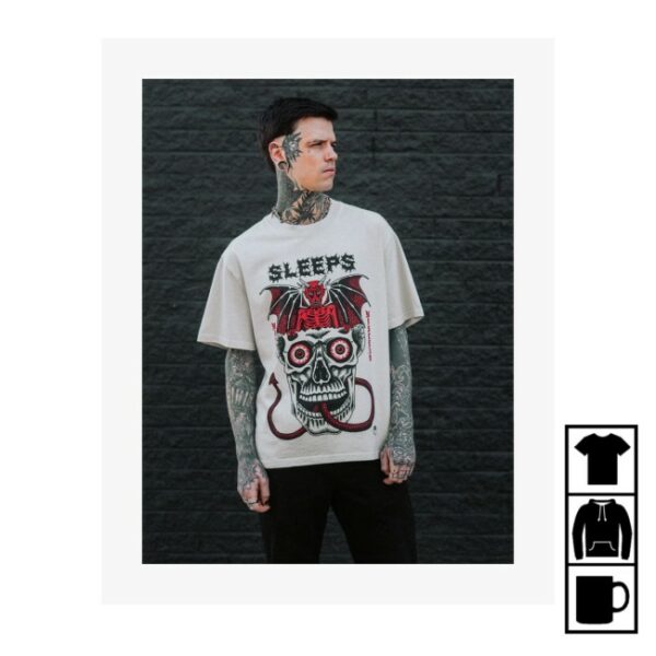 kenny While She Sleeps Merch Store Death Traitors Shirt Sand