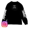 kenny Yungblud Merch Store Aerosmith Yungblud One More Time Black Longsleeve Shirt