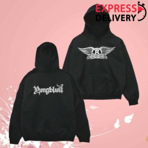 kenny Yungblud Store Merch Aerosmith Yungblud One More Time Black Hoodie1